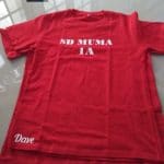 bordir kaos sd merah