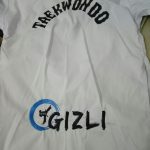 bordir kaos taekwondo