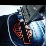 bordir motor harley davidson