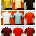 Stok bordir baju polo shirt